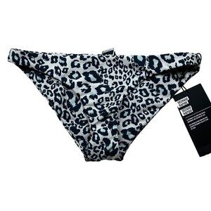 Hurley Swim Bikini Bottom Womens Size XS Leopard Animal Print Hipster NEW